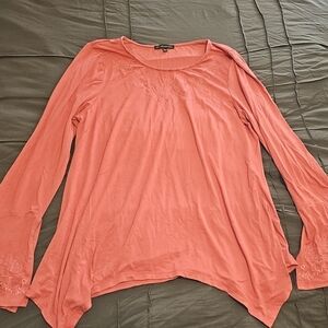Adrianna Papell Coral Long Sleeve Top